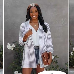 Linen relaxed blazer